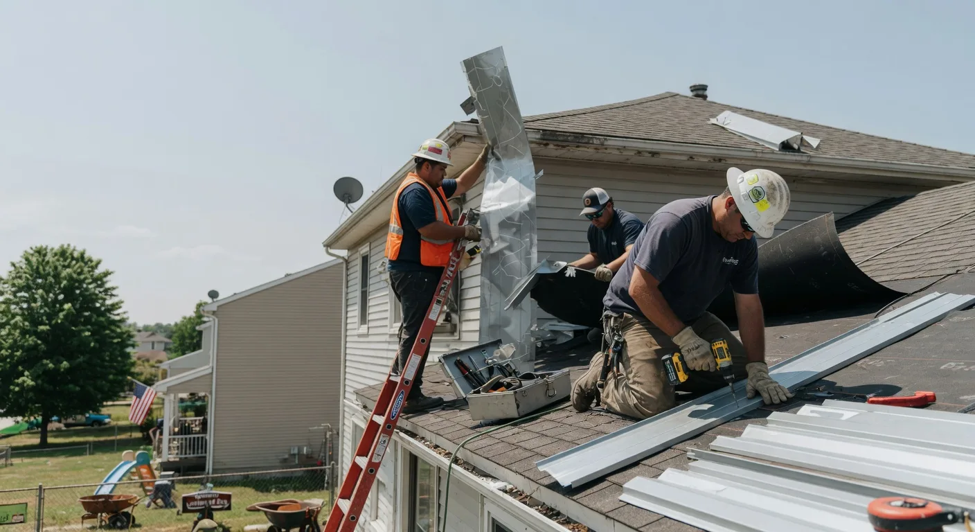 Storm Damage Metal Roof Repair in Chincoteague Island, VA